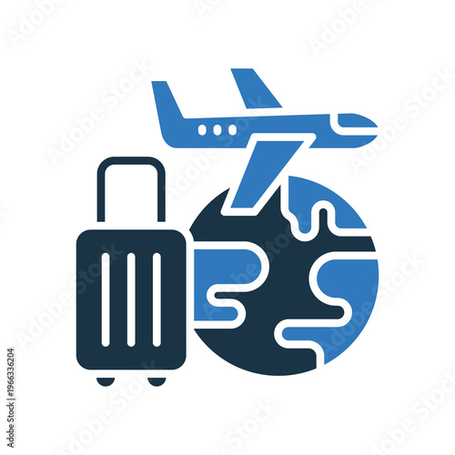 Tourism mixed color icon