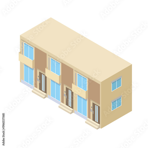 棟式住宅の外観イラスト