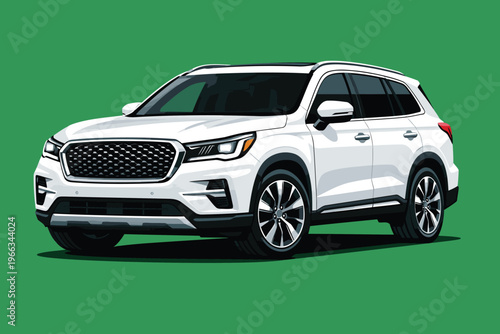 Nice and detailed 4x4 car vector illustration