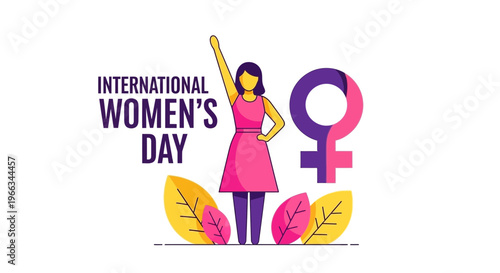 International Women's Day: Woman's Symbol, Empowered Woman, Celebration