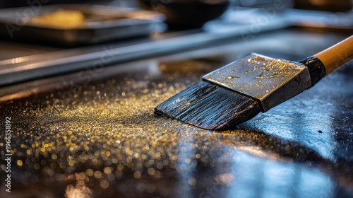 Teppanyaki grill in bustling Chinese market showcases chef skill as they prepare delicious meals with precision and flair