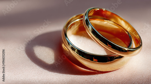 Golden wedding rings symbolize love and commitment in interfaith Indian wedding, capturing essence of unity and celebration