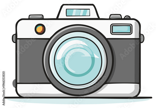 Illustration of a Vintage Camera: Capturing Moments and Memories with a Retro Photography Icon