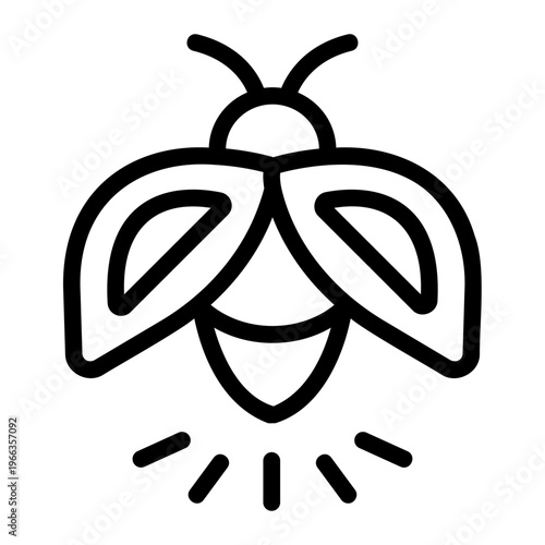 Firefly Line Icon