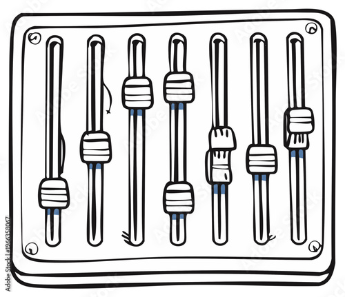 Audio Mixer Graphic Illustration