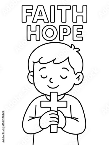 Faith, Hope and Belief: A serene image of a person clutching a cross in a moment of deep contemplation and conviction.