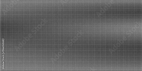 Grunge halftone gradient texture. Fading grit noise background. Sandy gritty wallpaper. Retro pixelated backdrop. Black and white anime or manga comic overlay. Vector textured graphic design