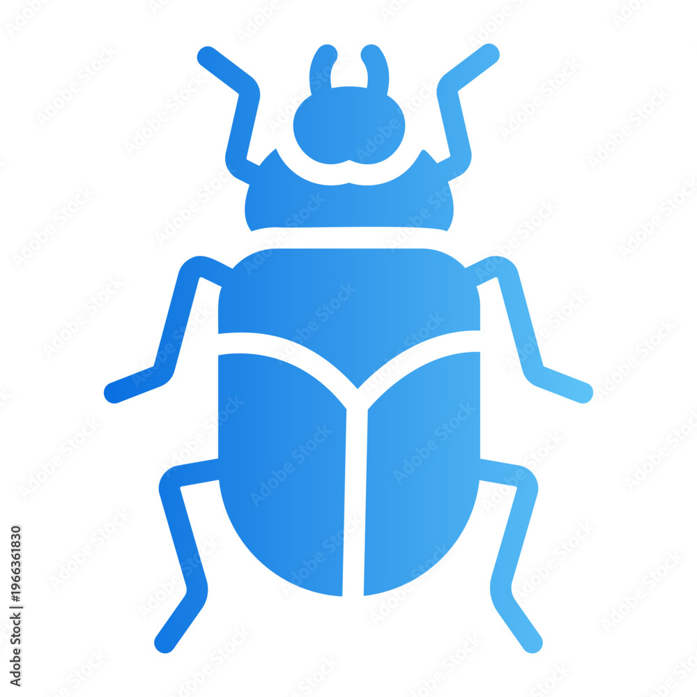 Fototapeta premium Dung beetle Line Gradient Icon