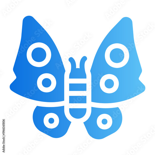 Butterfly Line Gradient Icon