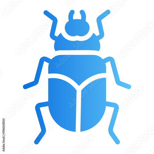 Dung beetle Line Gradient Icon