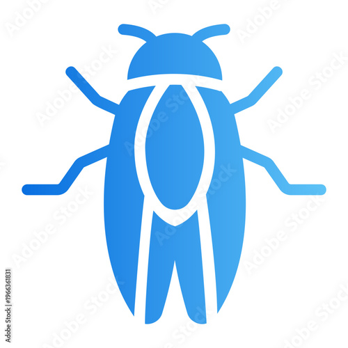 Cicada Line Gradient Icon