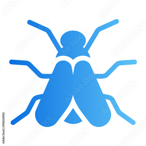 Insect fly Line Gradient Icon