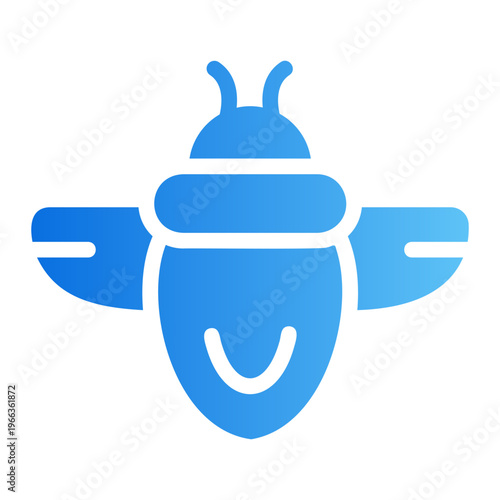 Scarab Line Gradient Icon