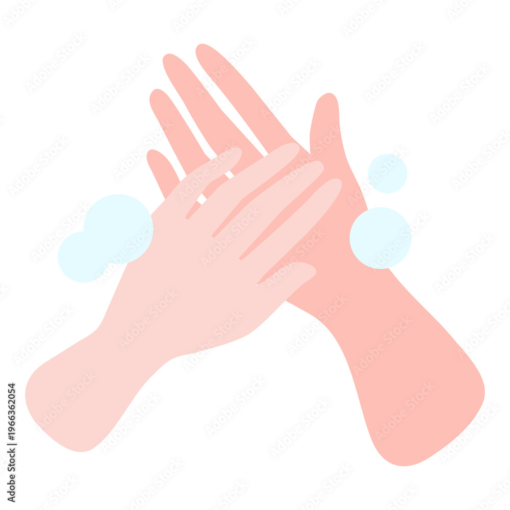 Fototapeta premium Wash your hands frequently to anti Coronavirus transparent png