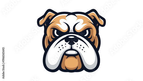 Dog face mascot illustration