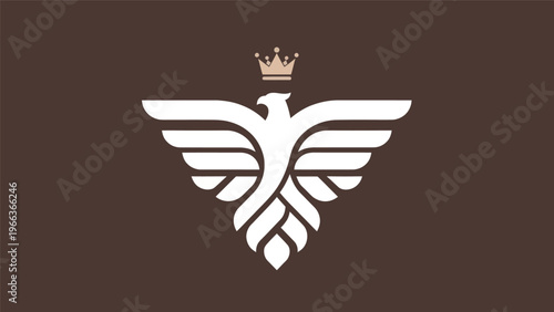 Eagle logo with crown