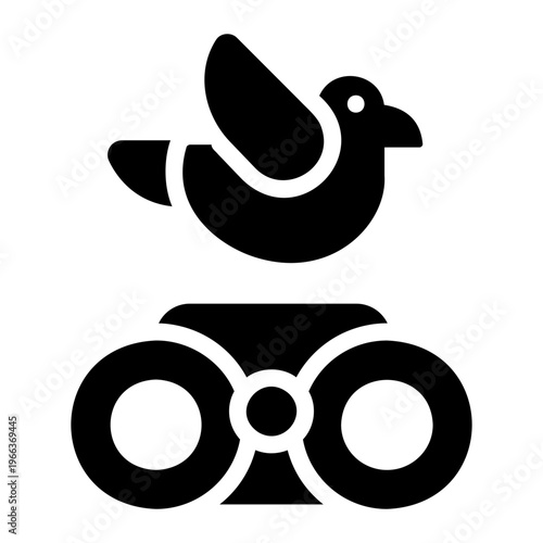 Bird watching Solid icon