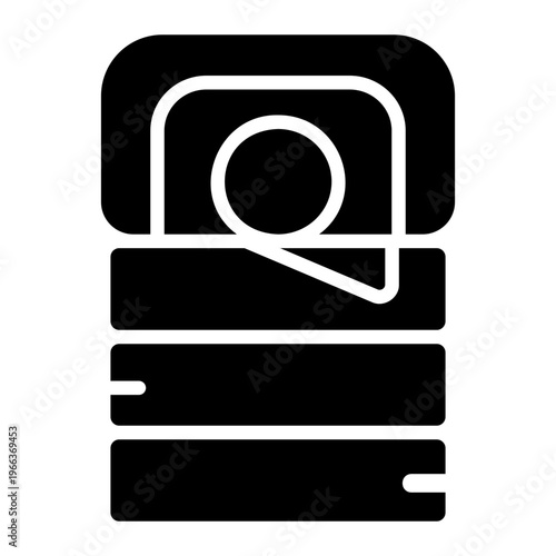 Sleeping bag Solid icon