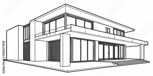 A traditional two-story wooden house with a wraparound porch and gable roof