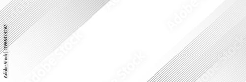 Abstract white gray background with diagonal lines, minimalist elegant corporate header, light silver geometric stripes texture for business website banner, professional presentation background.