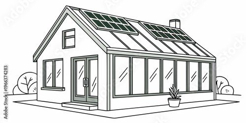 Traditional wooden house with gabled roof and stone foundation