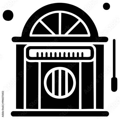 Retro Jukebox Music Machine Vintage Entertainment Device with Selector Buttons