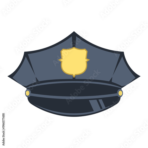 Police Officer Cap Illustration