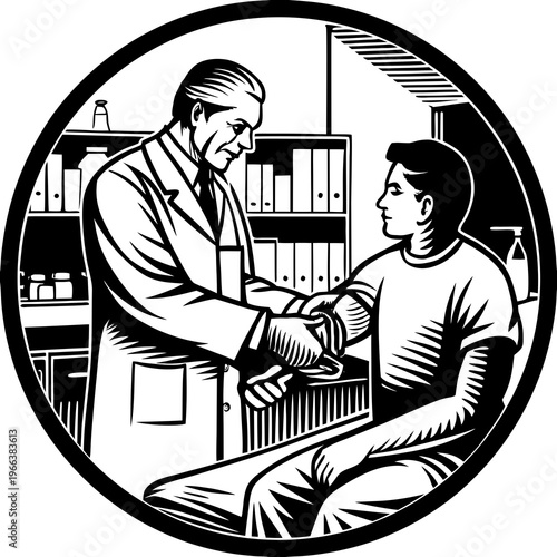 Search:
Doctor Adjusting Arm Brace on Patient for Medical Treatment and Healthcare
