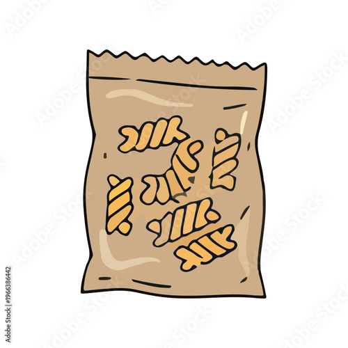 Pasta Bag Illustration