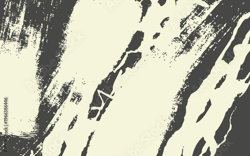 Abstract Black Ink Brush Stroke Texture Vector Background