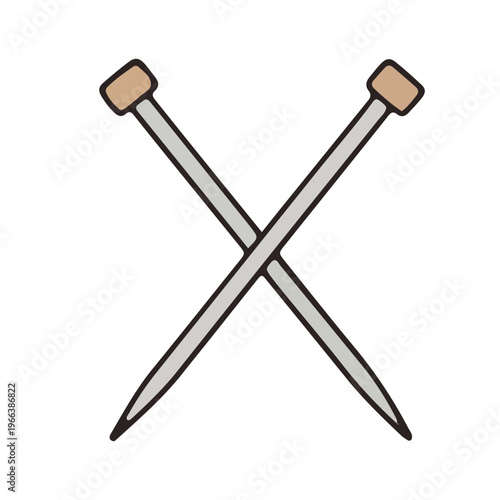 Crossed Knitting Needles Icon
