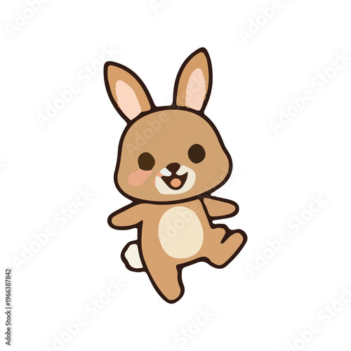 Cute Cartoon Bunny Illustration