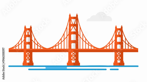 Golden Gate Bridge Icon.