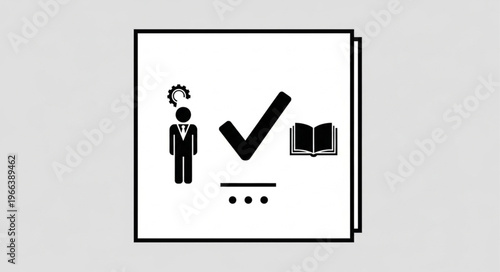 Iconic Representation of Skill Assessment and Knowledge Verification Process.