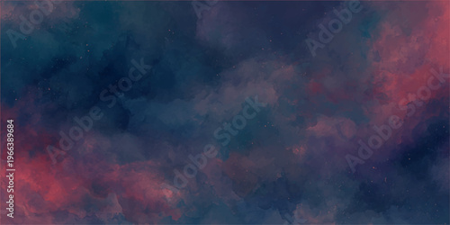 Abstract atmospheric canvas of swirling nebulae of color, evocative of the ethereal beauty and mystery of the cosmos.