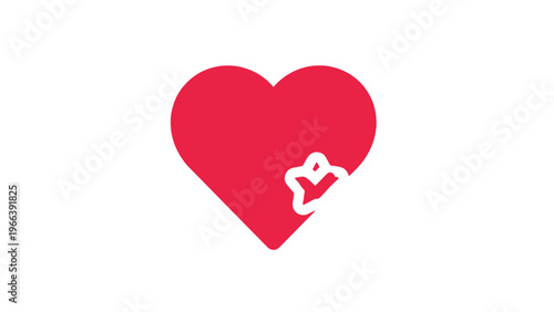 Red Heart with White Bandage Symbol.