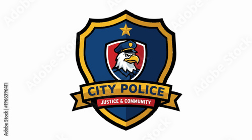 City Police Department Logo Emblem.