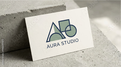 Business card with logo.