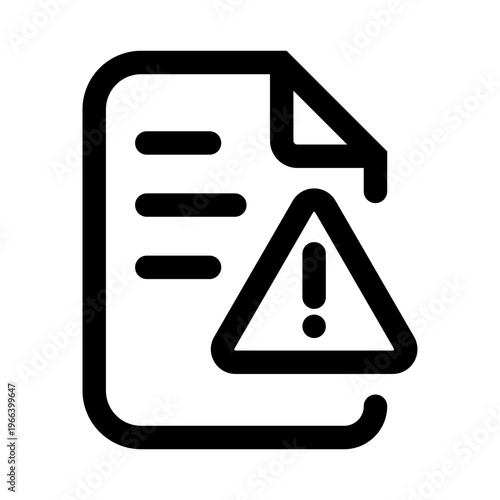 Special note with danger or warning sign