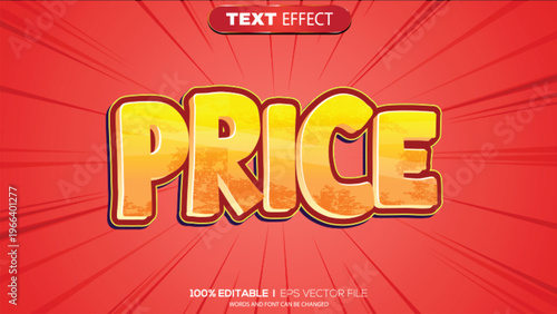 3d text effect price theme