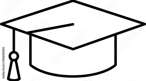 Graduation Cap Icon Simple.