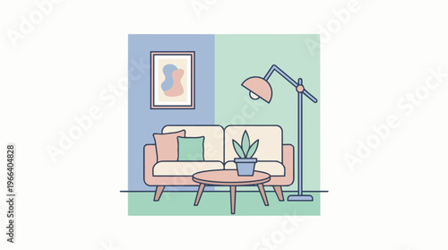 Living Room Furniture Interior Design.