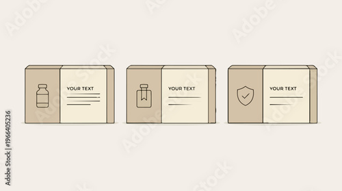 Minimalist product packaging design.