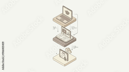 Laptop computer hardware components.