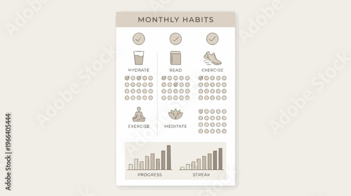 Monthly business statistics report sheet.