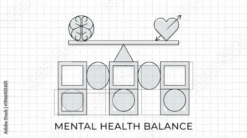 Mental Health Balance Concept.