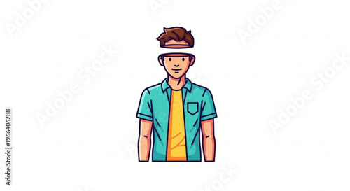 Conceptual illustration of a person's open mind, visually representing the internal world of thought, intelligence, and cognitive processes