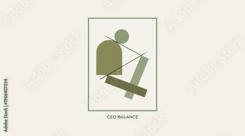Balance sign with stick figure.