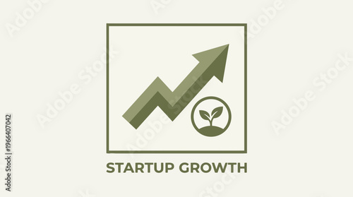 Startup growth and development concept.
