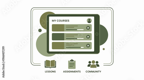 Online Course Website Interface Design.